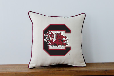 South Carolina Gamecocks Mascot Throw Pillow | Little Birdie |  USC0001AP