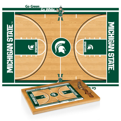 MSU Spartans Icon Cheese Tray | Picnic Time | 910-00-505-354-0