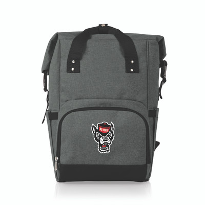 NC State Wolfpack On The Go Roll-Top Cooler Backpack | Picnic Time | 616-00-105-426-0