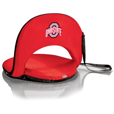 Ohio State Buckeyes Portable Reclining Seat - Red | Picnic Time | 626-00-100-444-0