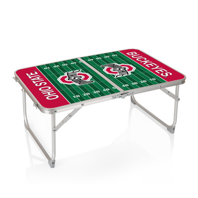 Ohio State Buckeyes Mini Portable Folding Table | Picnic Time | 843-00-141-444-0