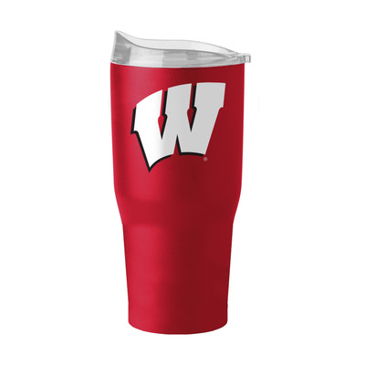 Wisconsin Badgers Flipside Powder Coat Tumbler | Logo Brands | 244-S30PT-34