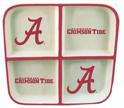 Alabama Crimson Tide 4 Section Tray | Memory Company |COL-AL-2408