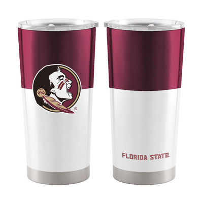 FSU Seminoles 20 oz. Colorblock Stainless Steel Tumbler| Logo Brands |136-S20T-11