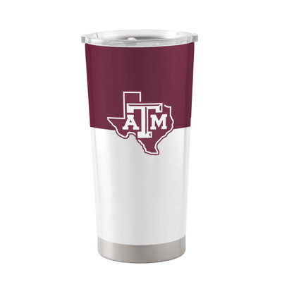 Texas A&M Aggies 20 oz. Colorblock Stainless Steel Tumbler| Logo Brands |219-S20T-11