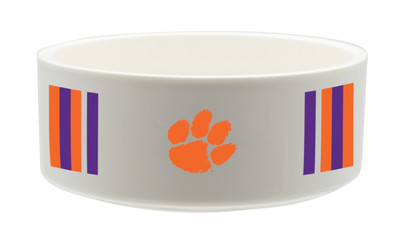 Clemson Tigers Ceramic Pet Bowl | Memory Company | COL-CLM-2822-121-SB