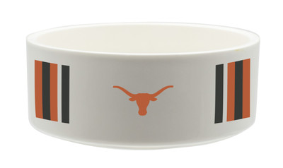 Texas Longhorns Ceramic Pet Bowl | Memory Company | COL-TEX-2822-121-SB