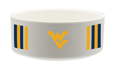 West Virginia Mountaineers Ceramic Pet Bowl | Memory Company | COL-WVI-2822-121-SB