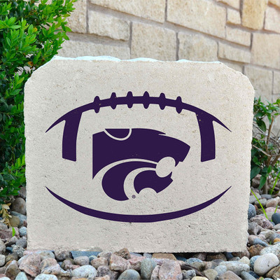 Kansas State Wildcats Decorative Stone Football - Medium | Stoneworx2 | KSU-30