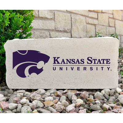 Kansas State Decorative Stone Powercat KSU Wordmark - Large | Stoneworx2 | KSU-17