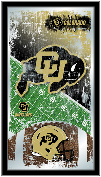 Colorado Buffaloes Football Wall Mirror | Holland Bar Stool Co. | MFtblColoUn