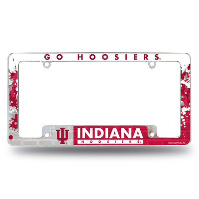 Indiana Hoosiers Primary Chrome License Plate Frame | Rico Industries | AFC200102B