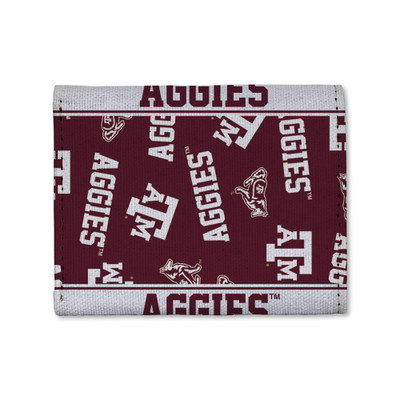 Texas A&M Aggies Canvas Trifold Wallet | Rico Industries | CTR260201