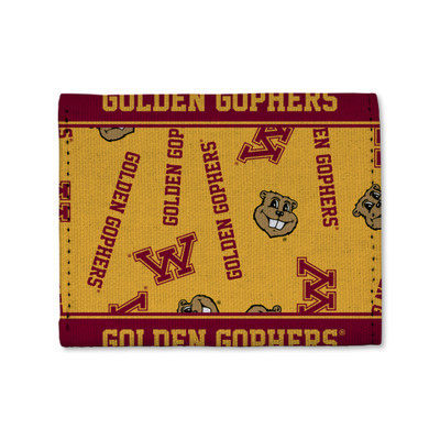 Minnesota Golden Gophers Canvas Trifold Wallet | Rico Industries | CTR380101