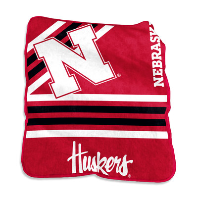 Nebraska Huskers Raschel Throw Blanket | Logo Chair | 182-26C