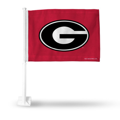 Georgia Bulldogs Red Double Sided Car Flag | Rico Industries | FG110105