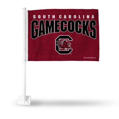 South Carolina Gamecocks Red Double Sided Car Flag | Rico Industries | FG120106