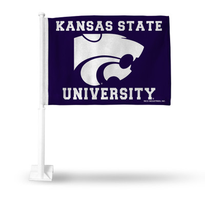 Kansas State Wildcats Team Color Double Sided Car Flag | Rico Industries | FG310203