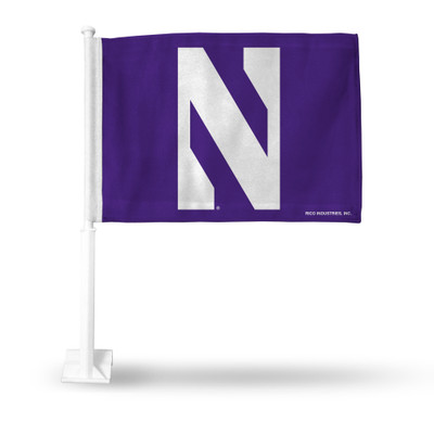 Northwestern Wildcats Standard Double Sided Car Flag | Rico Industries | FG400202