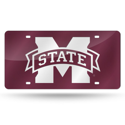 Mississippi State Bulldogs Red Laser Cut Tag  | Rico Industries | LZC160102