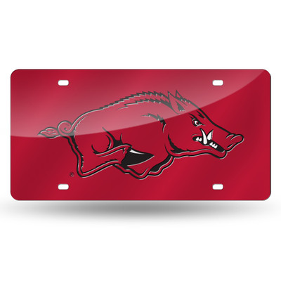 Arkansas Razorbacks Red Laser Cut Tag  | Rico Industries | LZC360101