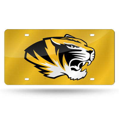 Missouri Tigers Yellow Laser Cut Tag  | Rico Industries | LZC390103
