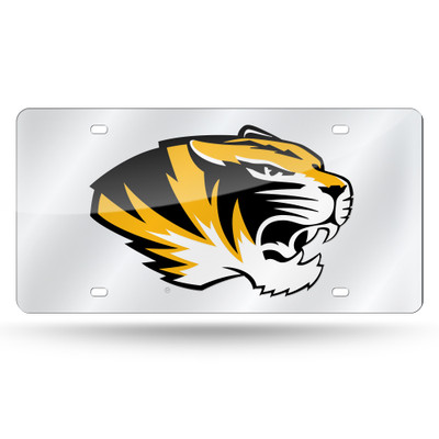 Missouri Tigers Silver Silver Laser Cut Tag  | Rico Industries | LZS390103