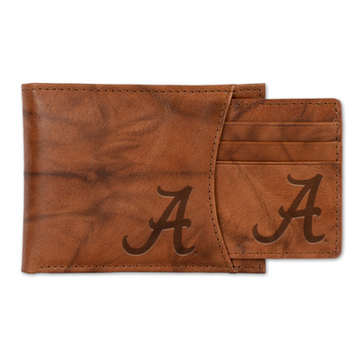 Alabama Crimson Tide Genuine Leather Slider Wallet  | Rico Industries | SSL150101