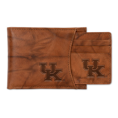 Kentucky Wildcats Genuine Leather Slider Wallet  | Rico Industries | SSL190101