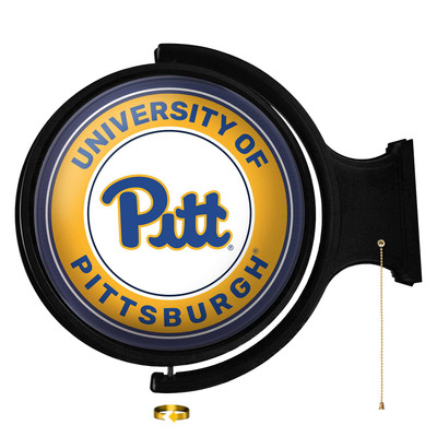 Pittsburgh Panthers: Original Round Rotating Lighted Wall Sign | The Fan-Brand | NCPITT-115-01