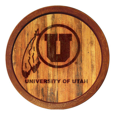 Utah Utes: Branded "Faux" Barrel Top Sign | The Fan-Brand | NCUTAH-240-02