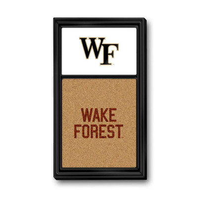 Wake Forest Demon Deacons: Dual Logo - Cork Note Board - White | The Fan-Brand | NCWAKE-640-02A