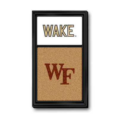 Wake Forest Demon Deacons: WAKE Dual Logo - Cork Note Board | The Fan-Brand | NCWAKE-640-06