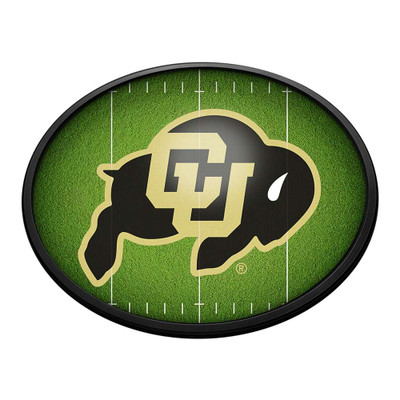 Colorado Buffaloes Oval Slimline Lighted Wall Sign - On the 50 | The Fan-Brand | NCCOBF-140-22