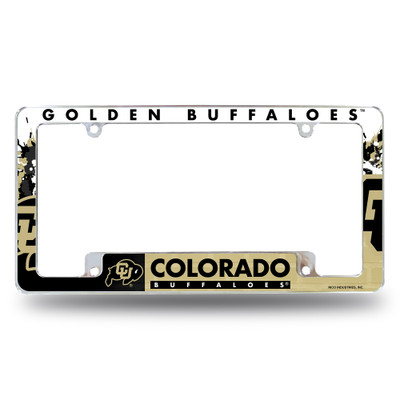 Colorado Buffaloes Primary Chrome License Plate Frame | Rico Industries | AFC500102B