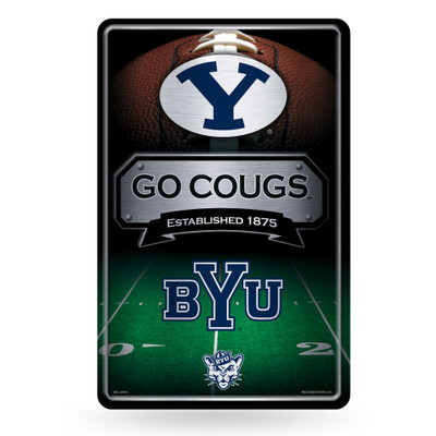 BYU Cougars Metal Home Decor Sign | Rico Industries | MSL510202