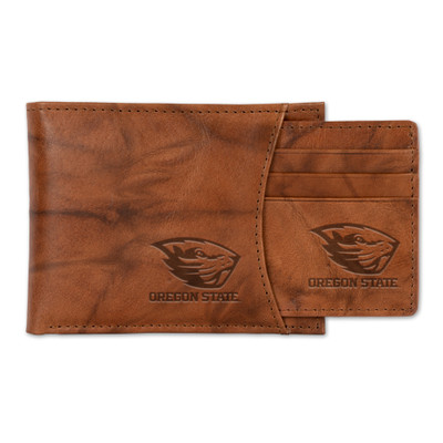 Oregon State Beavers Genuine Leather Slider Wallet | Rico Industries | SSL510301
