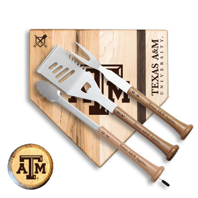 Texas A&M Aggies Silver Slugger Combo BBQ Set | Baseball BBQ | GRTLSTSSTAMA_660251719795