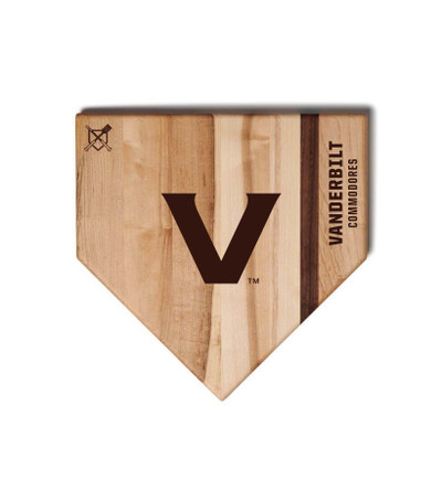 Vanderbilt Commodores Home Plate Cutting Board  | Baseball BBQ | GRTLHPCB12VC_660251727882