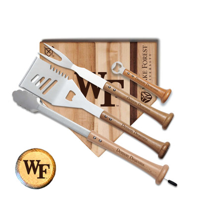 Wake Forest Demon Decons Grand Slam Combo BBQ Set | Baseball BBQ | GRTLSTGSWFDD