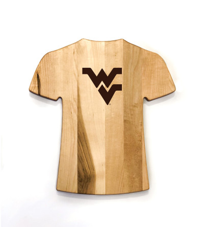 West Virginia Mountaineers Jersey Style Cutting Board | Baseball BB! | GRTLJSBWVM