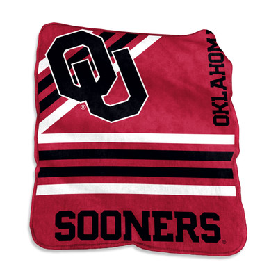 Oklahoma Sooners Raschel Throw Blanket | Logo Chair | 192-26C
