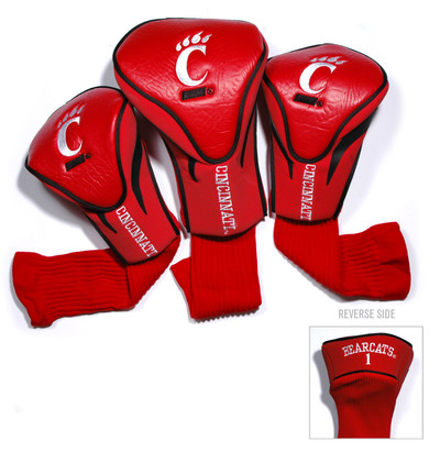 Cincinnati Bearcats 3 Pack Embroidered Contour Golf Headcovers | Team Golf |24094