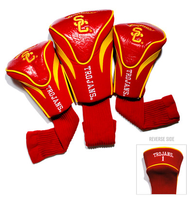 USC Trojans 3 Pack Embroidered Contour Golf Headcovers | Team Golf |27294