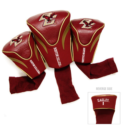 Boston College Eagles 3 Pack Embroidered Contour Golf Headcovers | Team Golf |27594