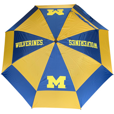 Michigan Wolverines 62" Double Canopy Wind Proof Golf Umbrella| Team Golf |22269