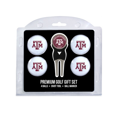 Texas A&M Aggies 4 Golf Balls And Divot Tool Gift Set | Team Golf |23406