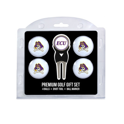 East Carolina Pirates 4 Golf Balls And Divot Tool Gift Set | Team Golf |24606