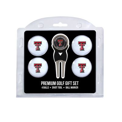 Texas Tech Red Raiders 4 Golf Balls And Divot Tool Gift Set | Team Golf |25106