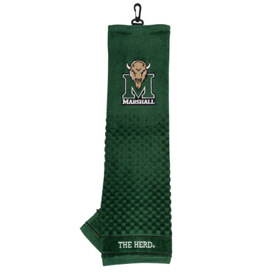 Marshall Thundering Herd 16" X 22" Tri-Fold Embroidered Scrubber Golf Towel| Team Golf |27310